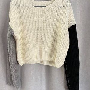 Colorblock knit sweater